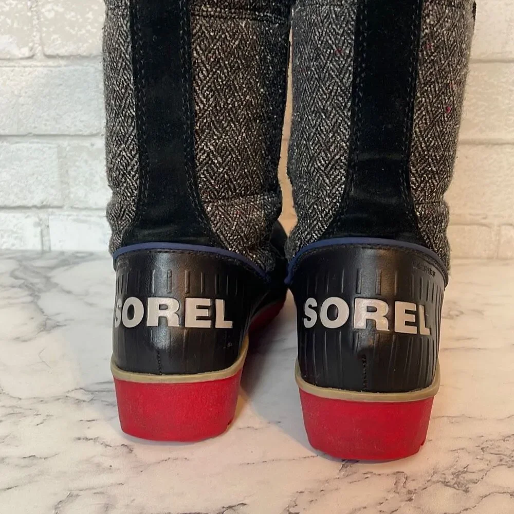 Sorel Tivoli II Nocturnal Herringbone High Boots 7